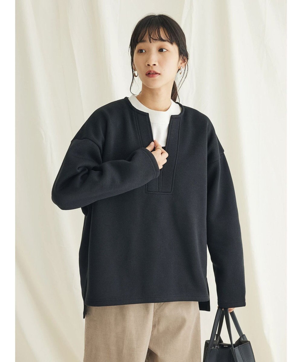 CRAFT STANDARD BOUTIQUE ニットフリースキーネックプルオーバー 