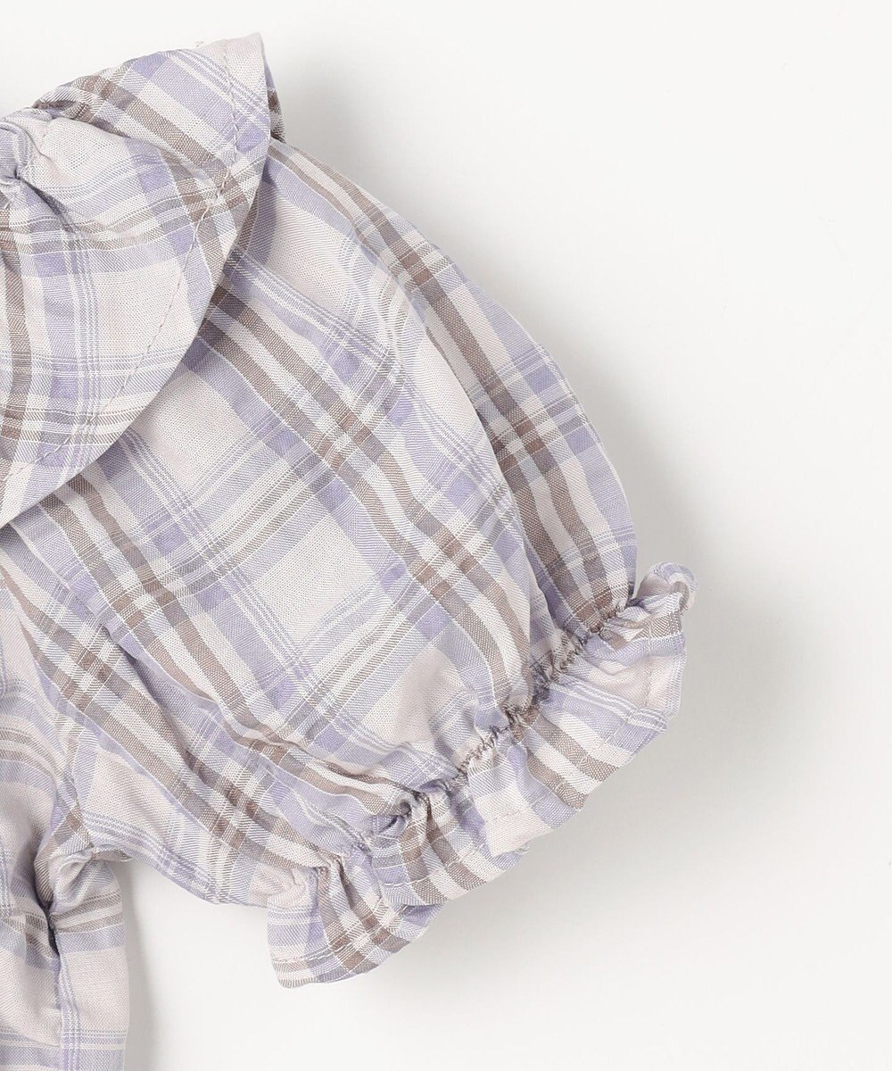 ANY KIDS 【洗濯機可能】2WAY チェックブラウス 