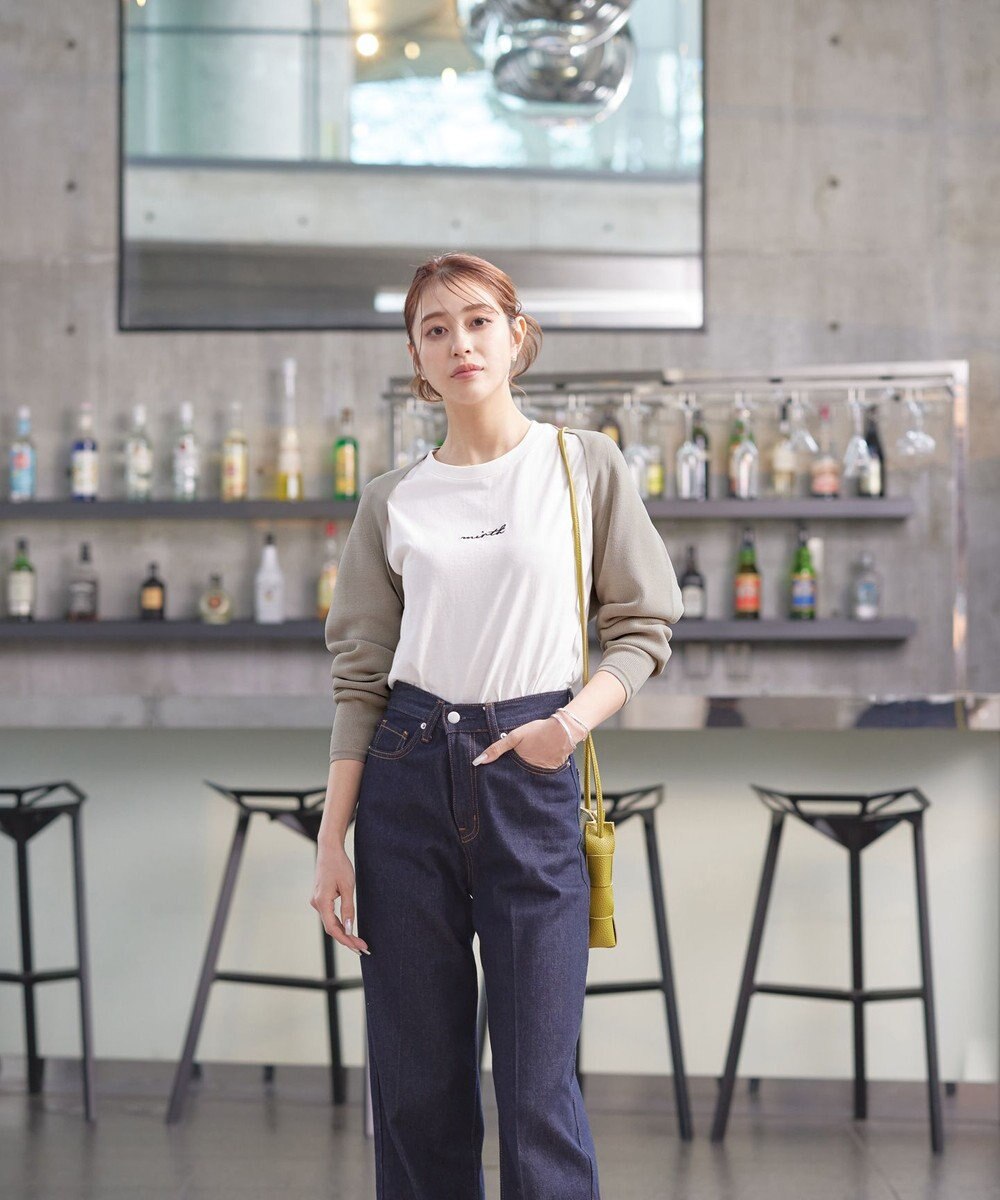 Tiaclasse 【洗える】クロップドニットボレロ 