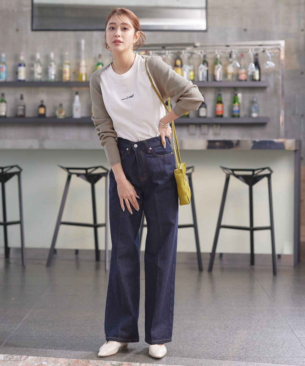 Tiaclasse 【洗える】クロップドニットボレロ 