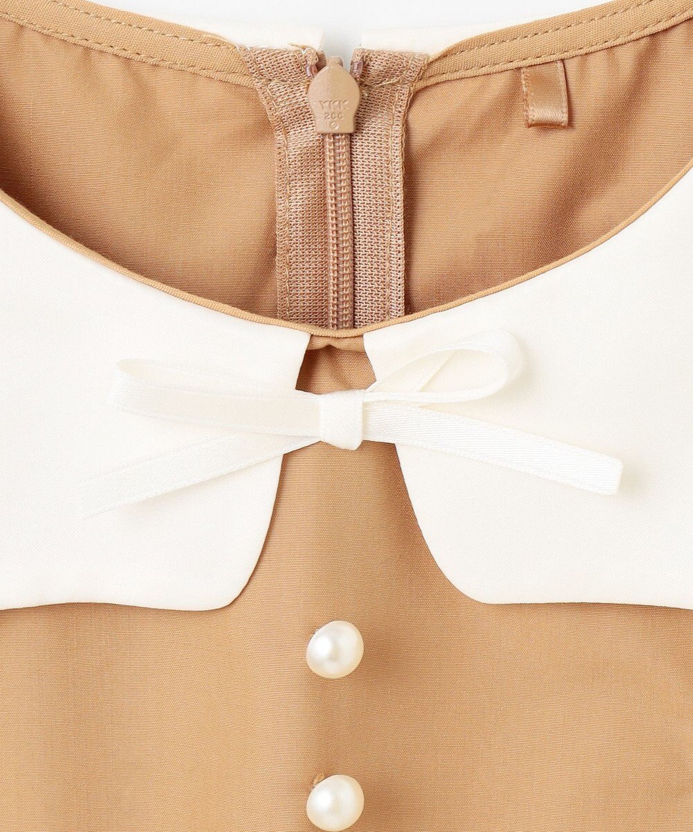 組曲 KIDS 【150-160㎝】カーブカラー ワンピース 