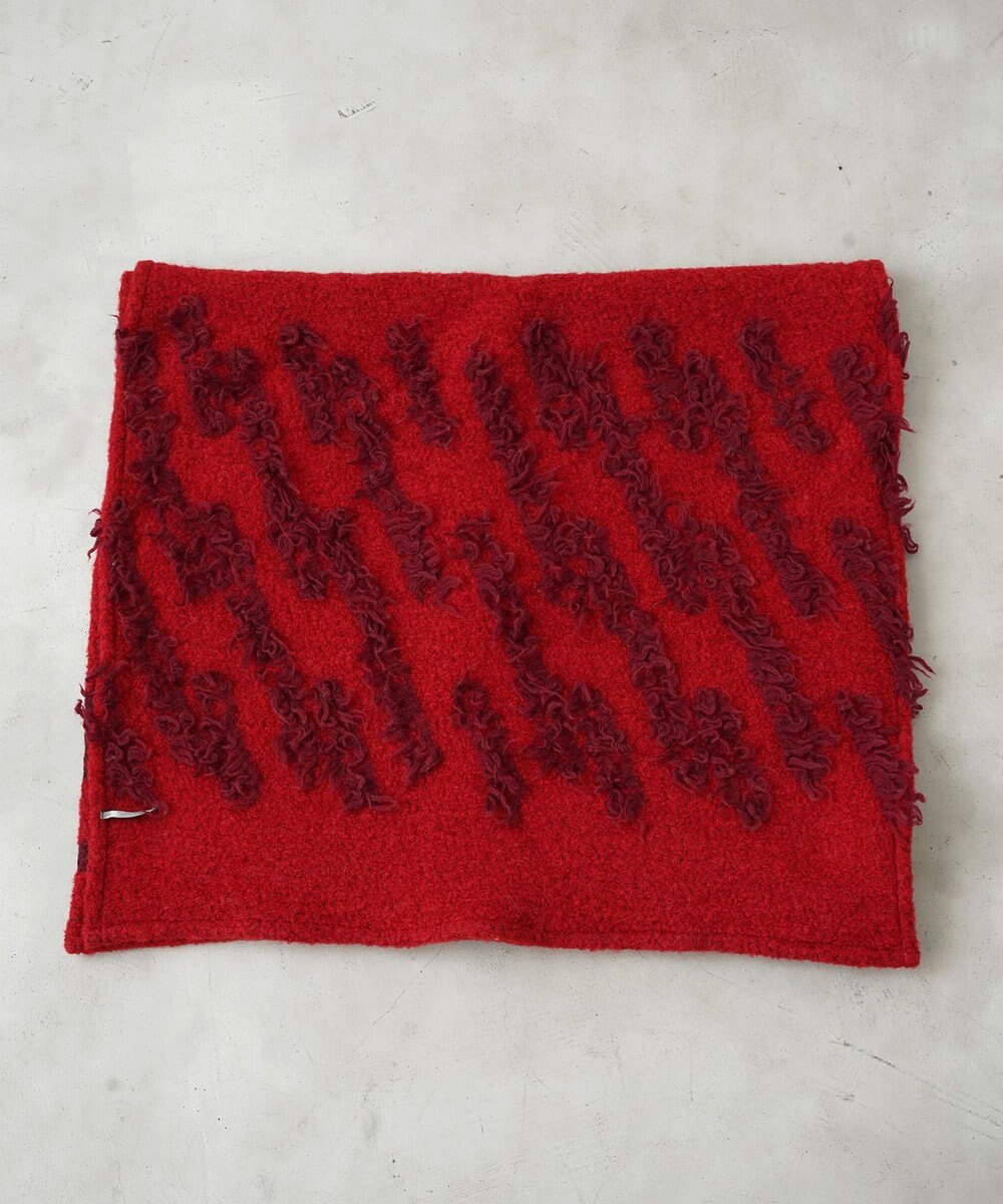 POLS ジャガード織 ウールカットジャガード　ストール 