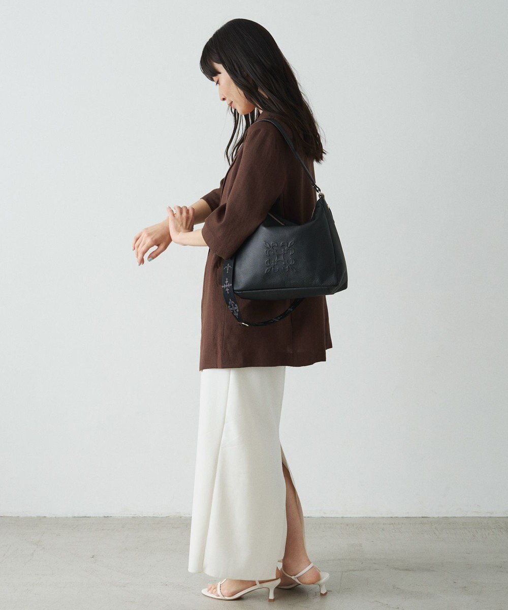 russet エンボスモノグラム2WAYショルダーバッグ(CE-1692) 