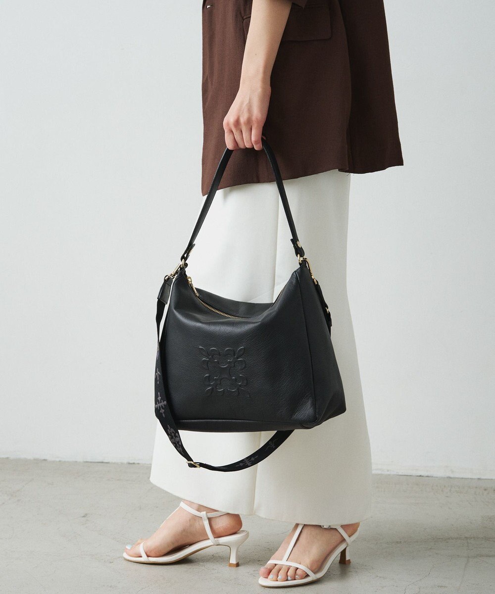 russet エンボスモノグラム2WAYショルダーバッグ(CE-1692) 