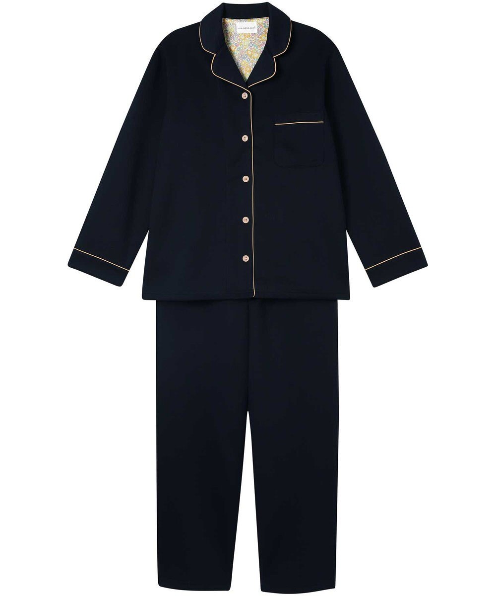 une nana cool 【綿混】ハイゲージダブルエアー 長袖開襟パジャマ MADE WITH LIBERTY FABRIC 