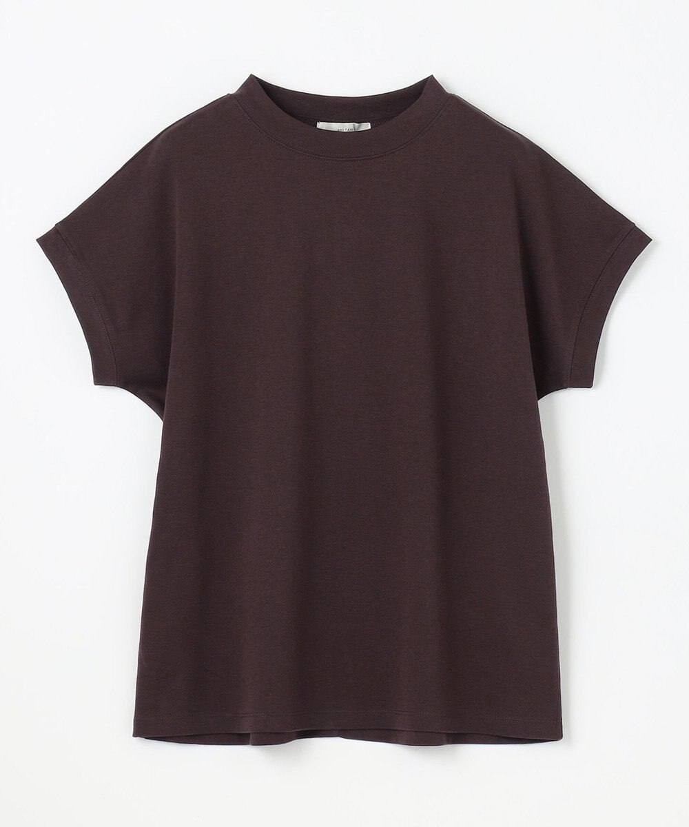 ANY 【UVケア/接触冷感】モックネックフレンチスリーブＴシャツ 