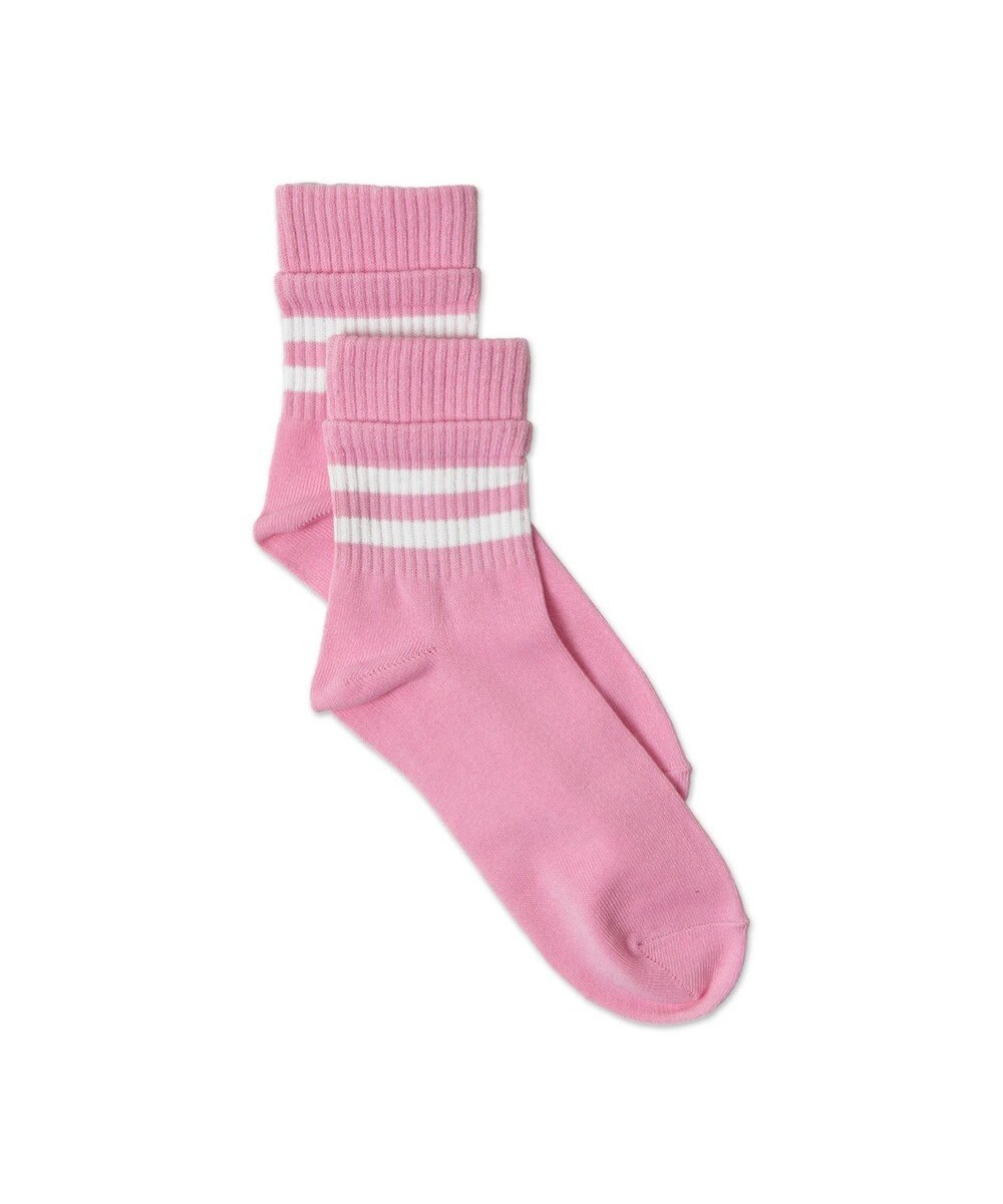 WEGO 切り替えラインクルーソックス 