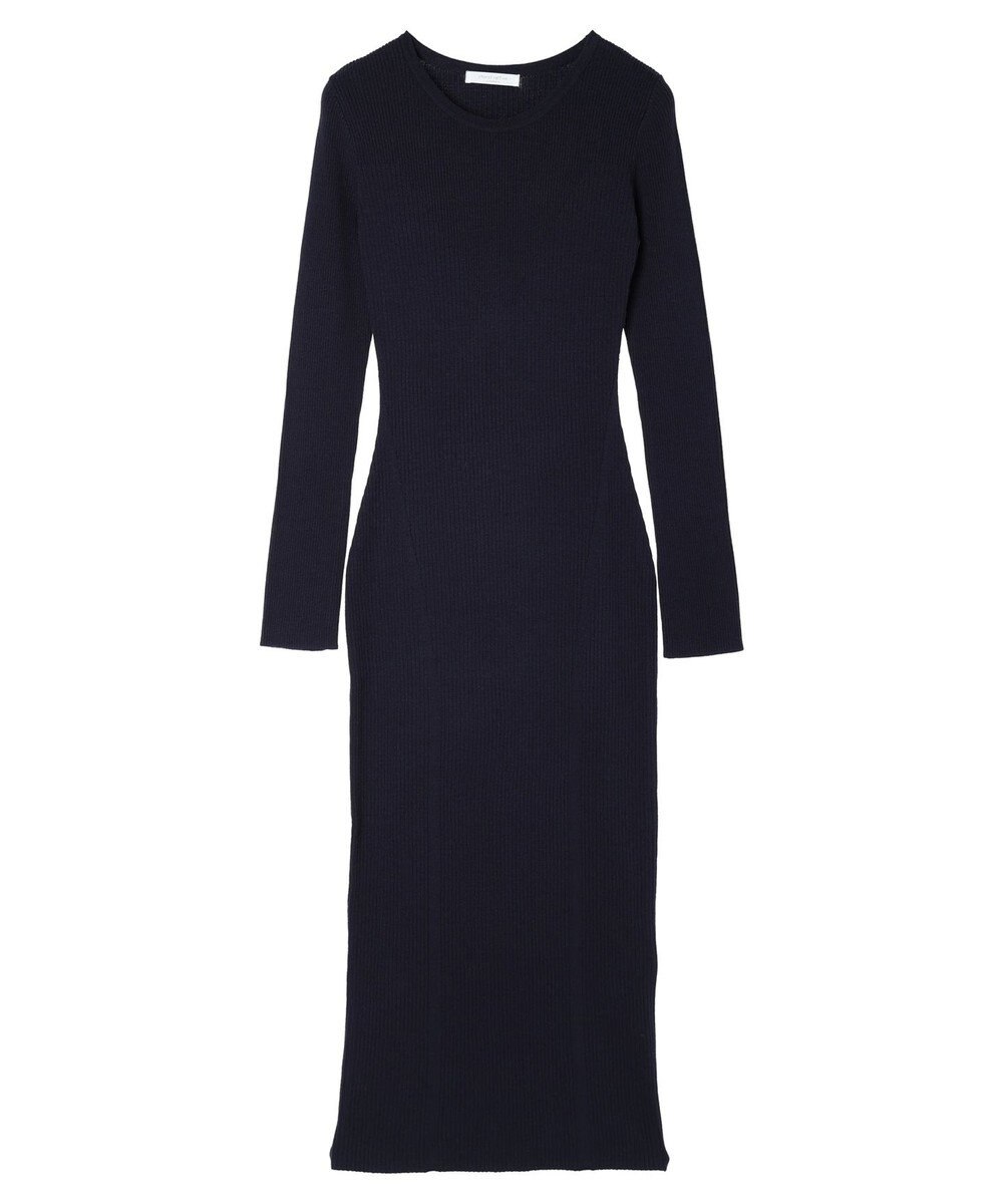 Green Parks タイトシルエットリブニットワンピース 