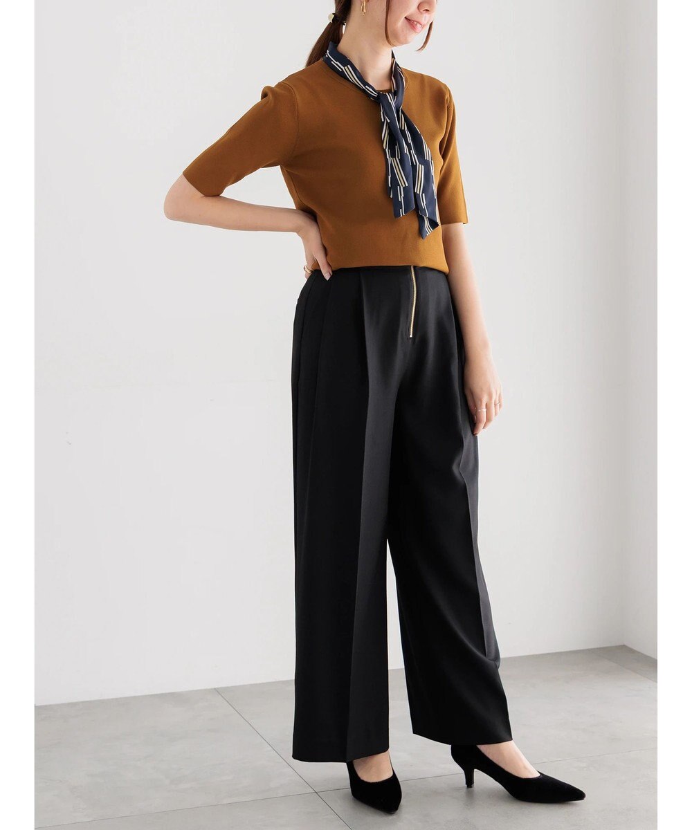 Te chichi ハイウエストフロントジップワイドパンツ《2025Autumn catalog item》 