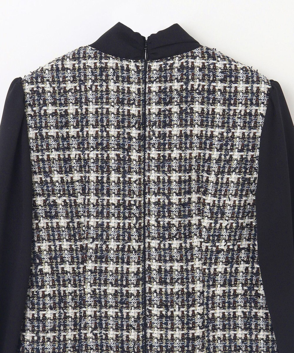 GRACE CONTINENTAL ツイードコンビワンピース 