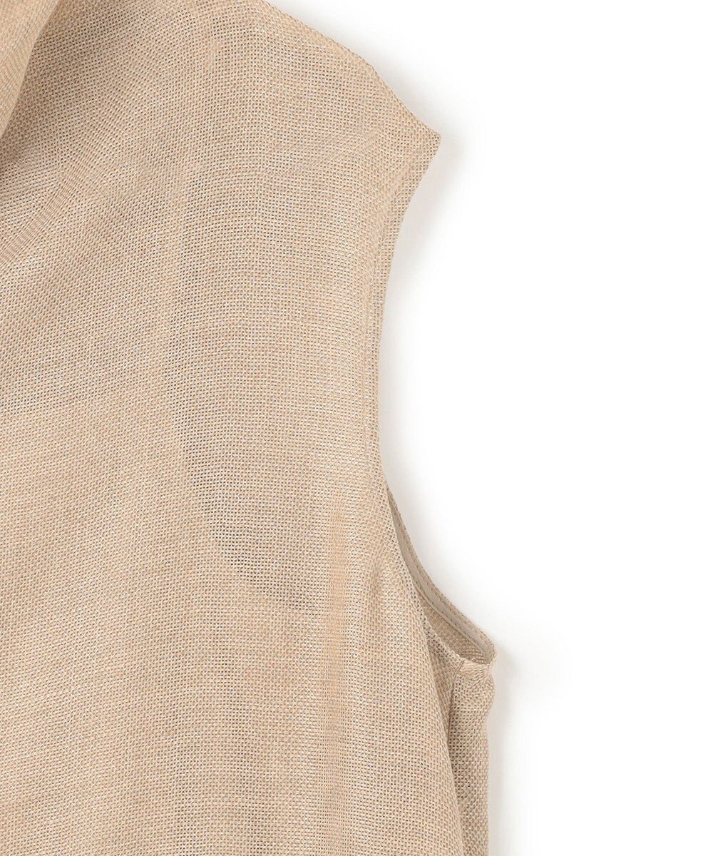 BEIGE， 【洗える・吸水速乾・防シワ・eclat 7・8月号掲載】LIATRIS / オフタートルノースリーブワンピース 