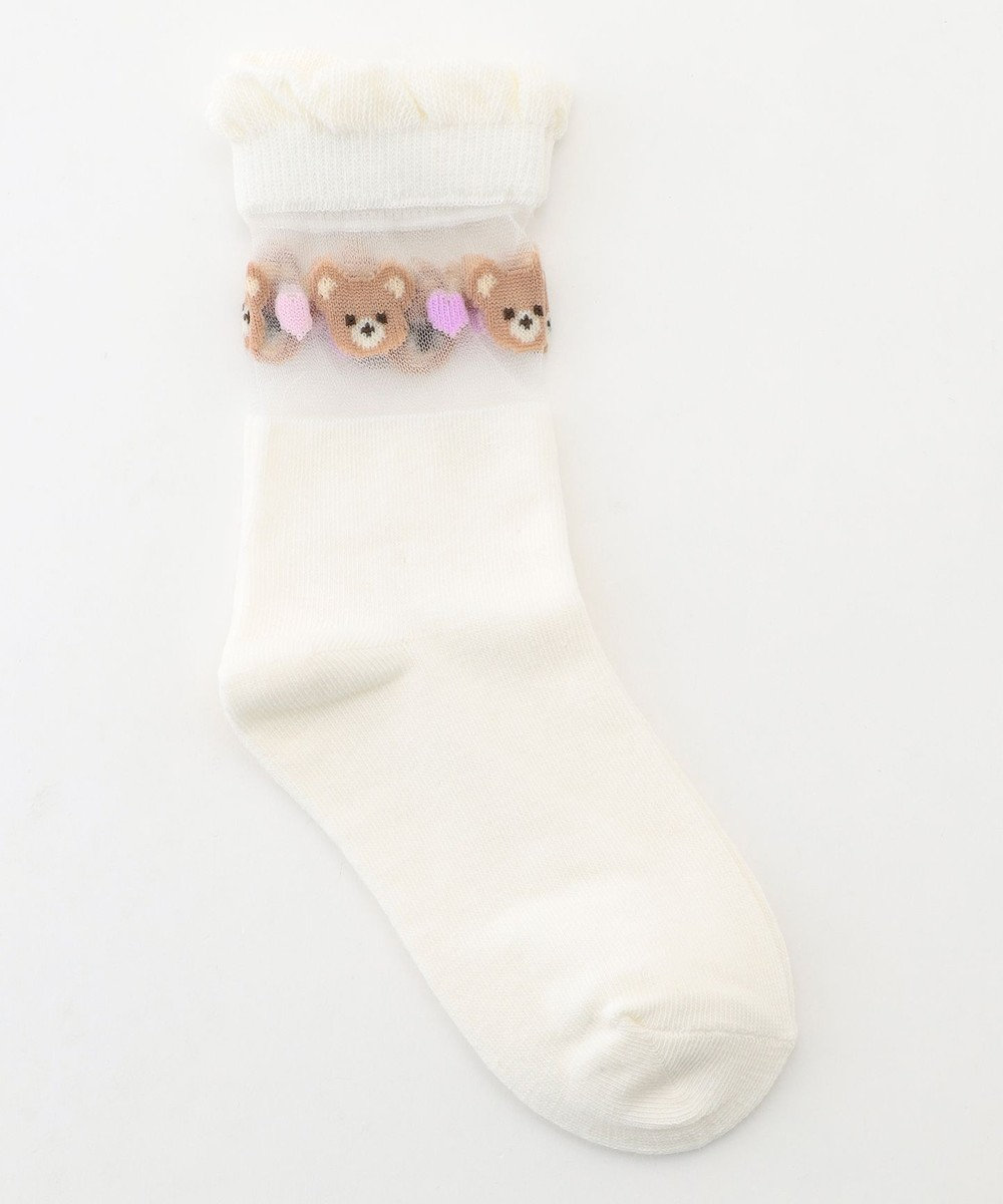 ANY KIDS シースルーモチーフソックス 