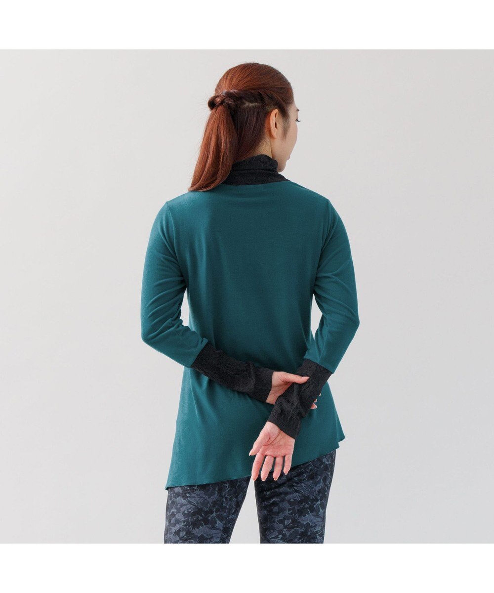 Chacott ノーソーイングニットコンビTシャツ 