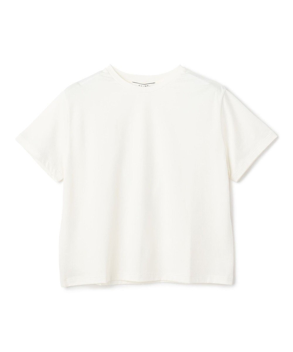 BEIGE， DIOP / スビンコットン クロップドTシャツ 