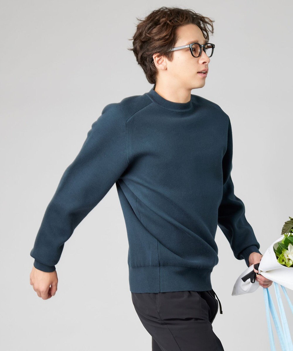 UNFILO MENS MOVE TEX クルーネック ニット 