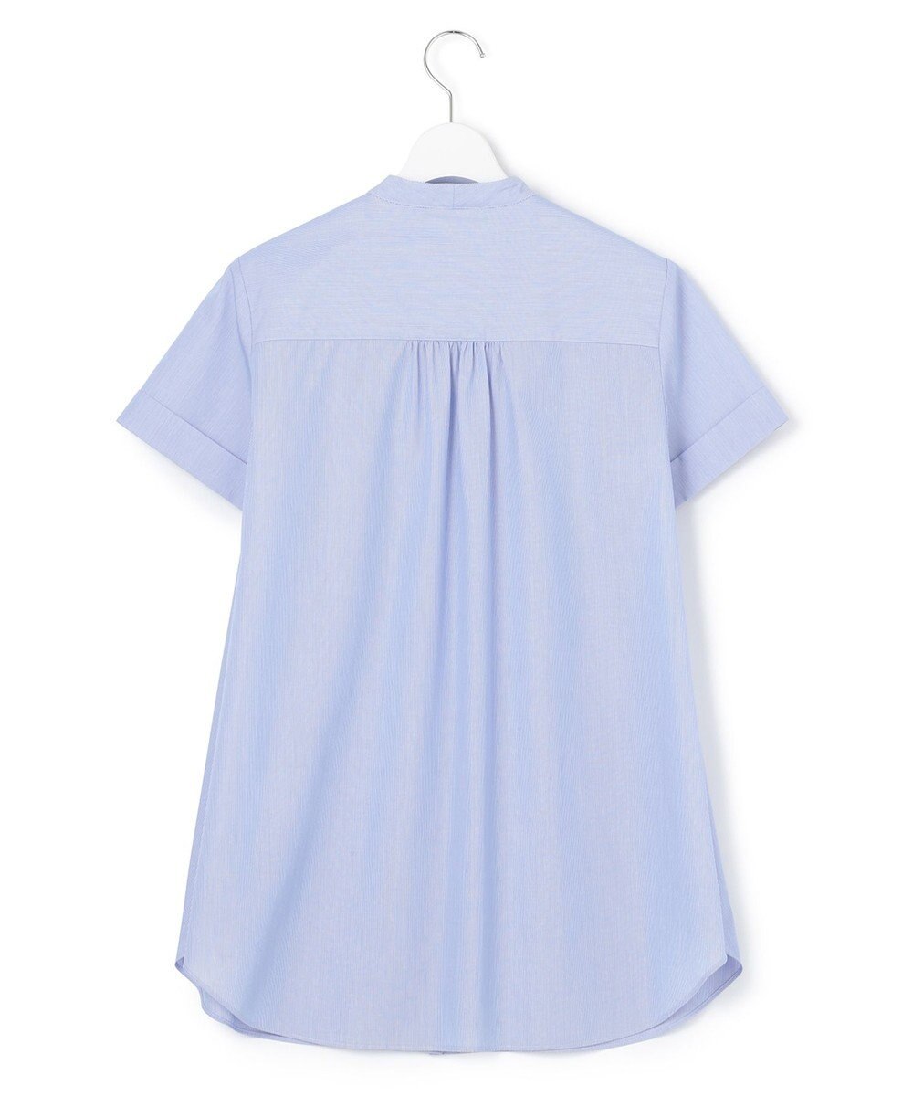 23区 L 【洗える】コットンポプリン ピンタック ブラウス 