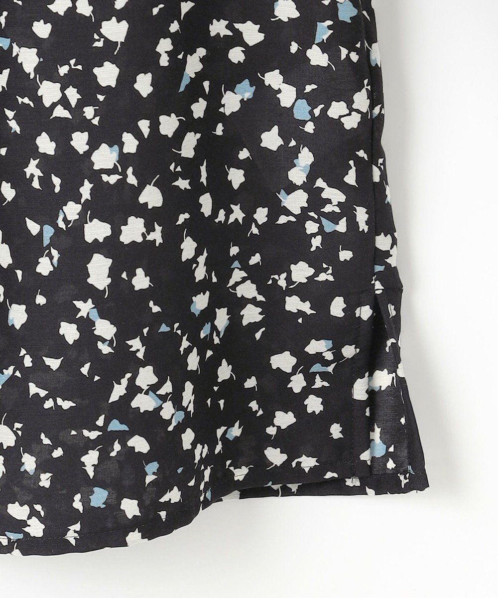 J.PRESS LADIES 【洗える】スパンローンフラワープリント クルーネック ブラウス 