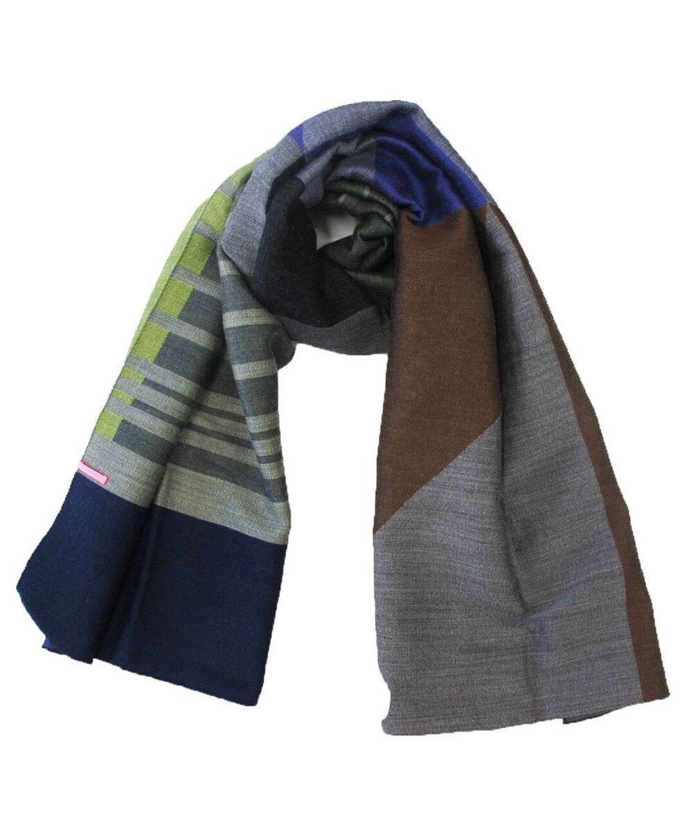 POLS ウールジャカードストール 