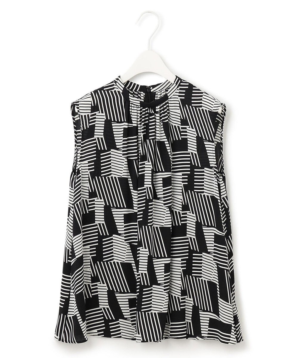 ICB 【WEB限定カラーあり】 Back Satin Amunzen ノースリーブブラウス 