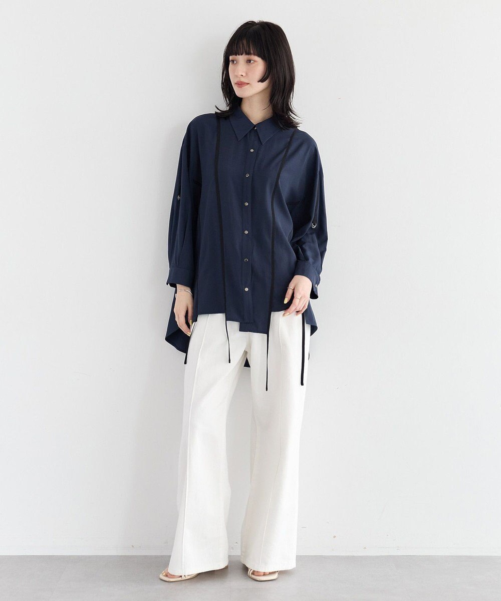 YECCA VECCA ストリングデザインシャツ 