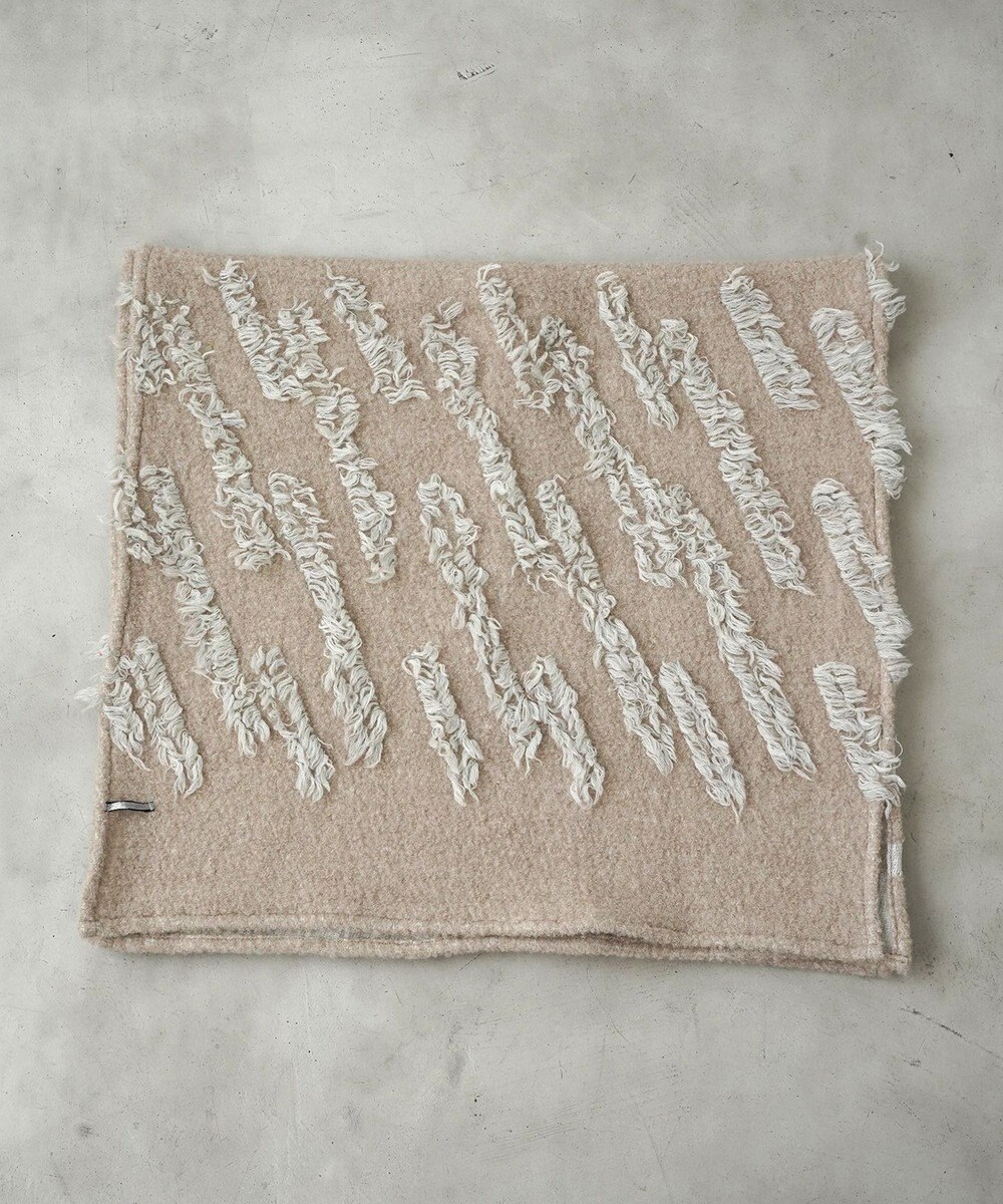 POLS ジャガード織 ウールカットジャガード　ストール 