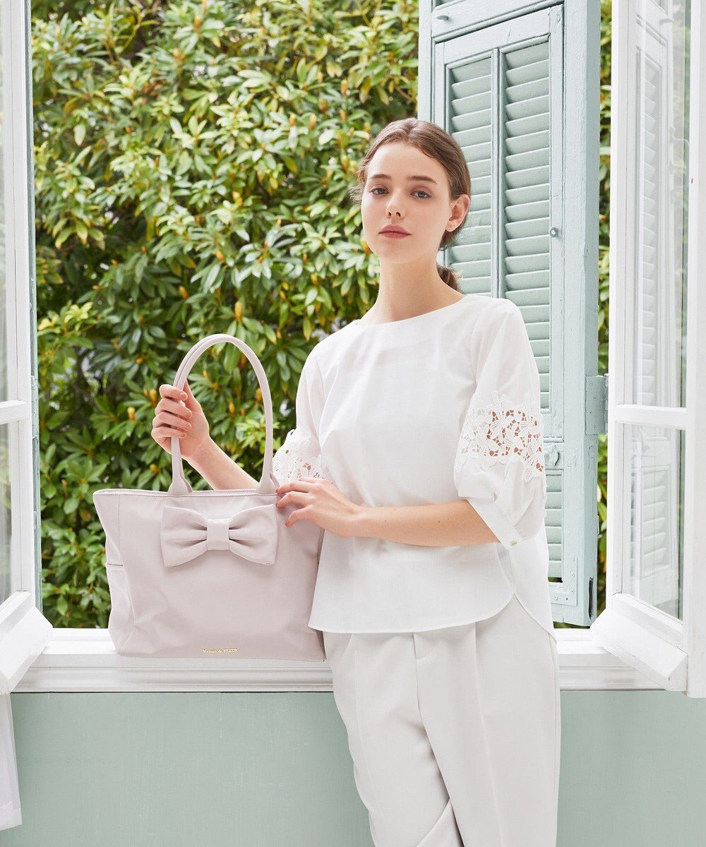 Maison de FLEUR フロントリボンキャリーオンバッグ 