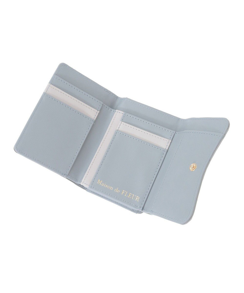 Maison de FLEUR リボンキルティングウォレット 