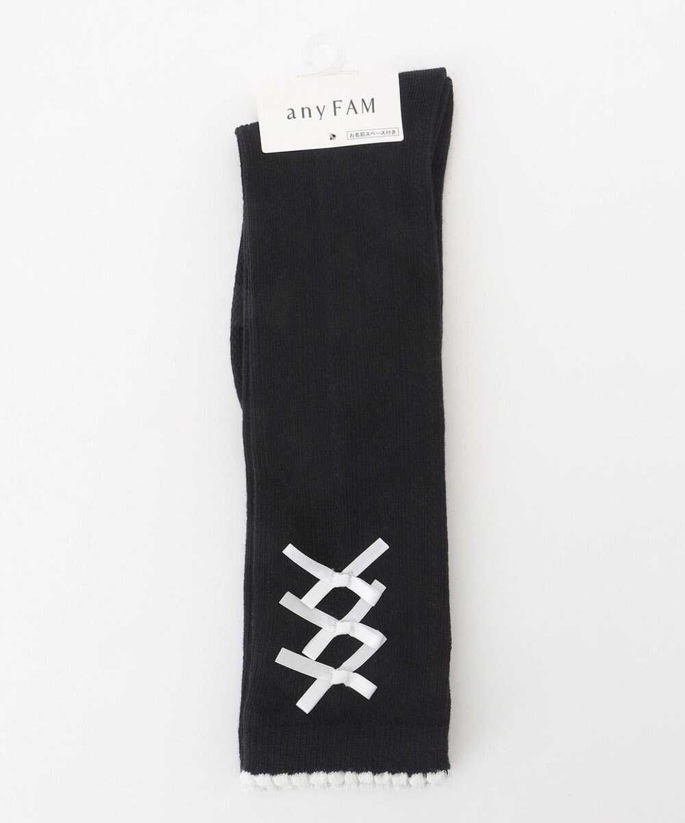 ANY KIDS サイドリボン ハイソックス 