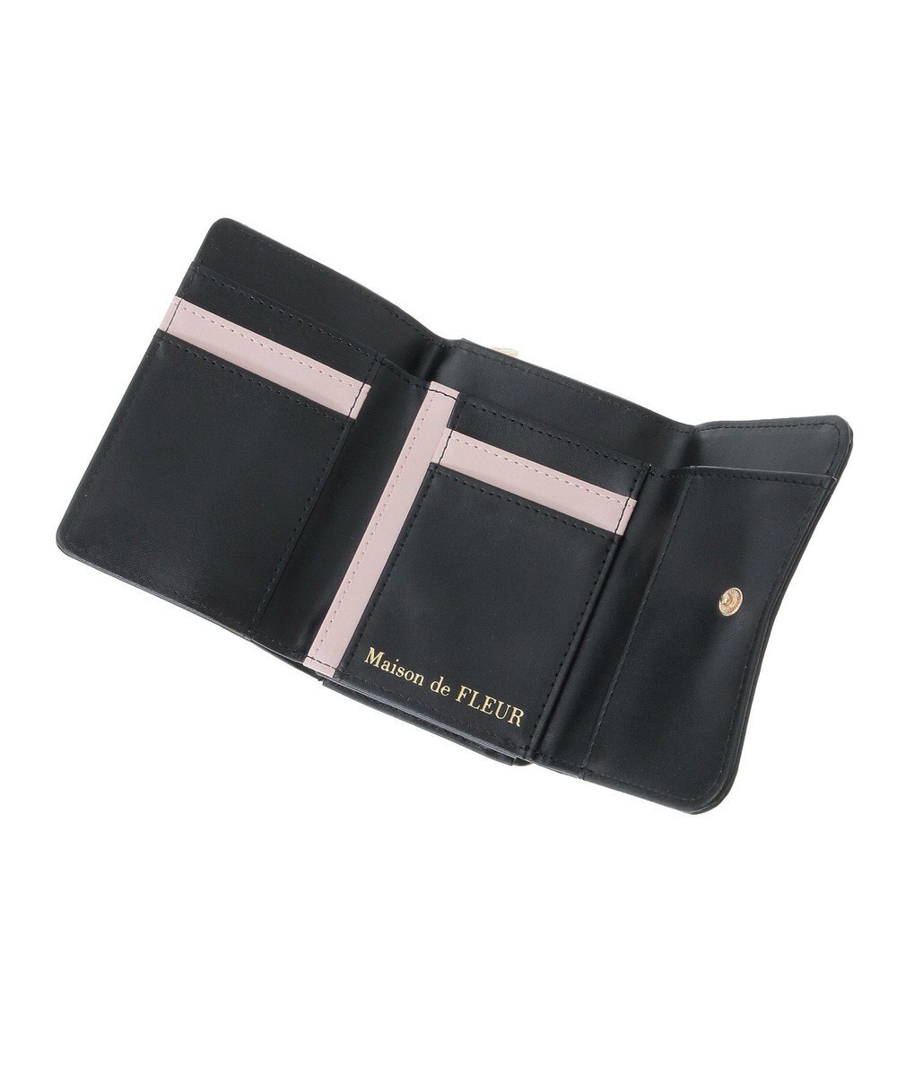 Maison de FLEUR リボンキルティングウォレット 