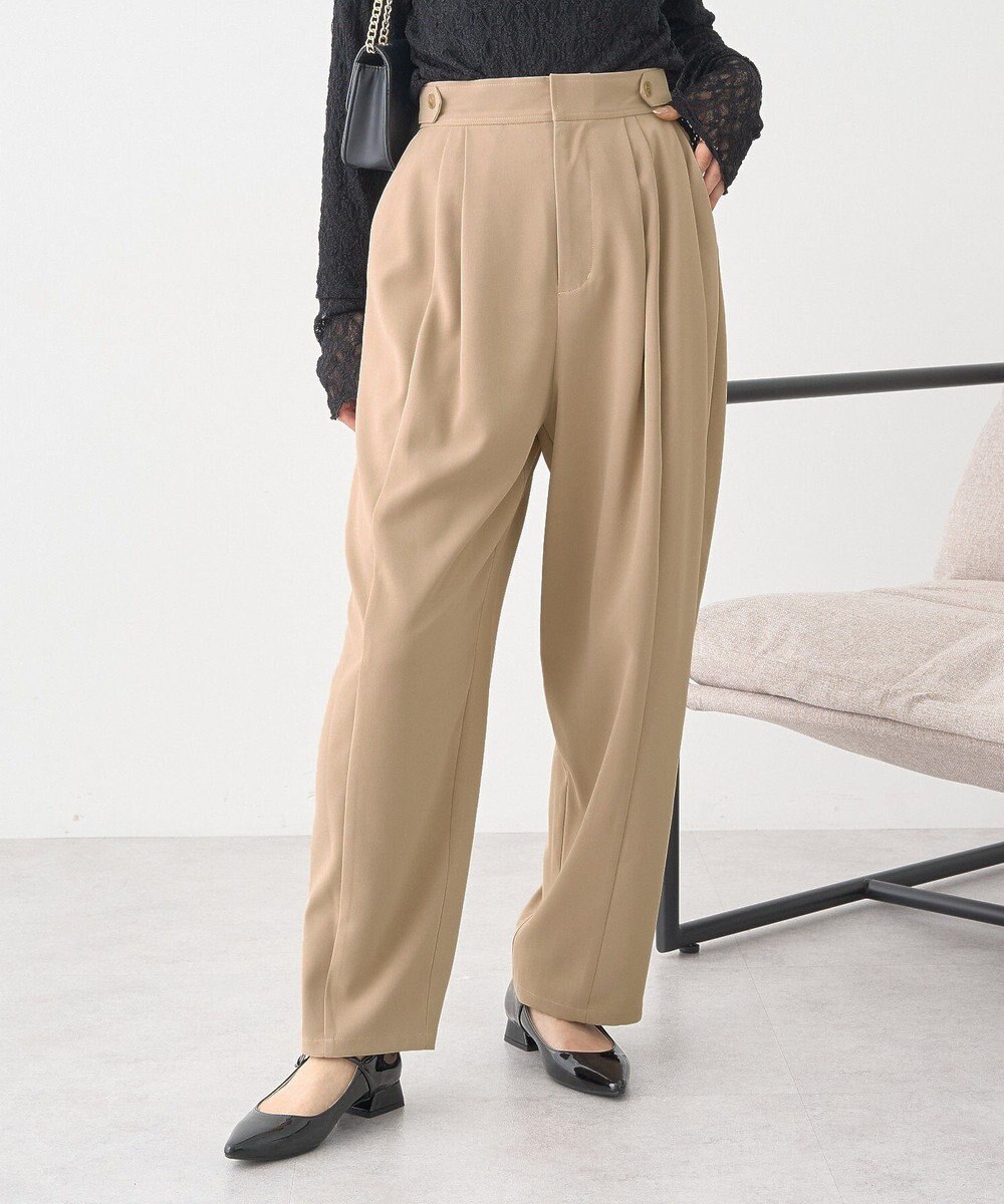 earth music&ecology タックコクーンパンツ 