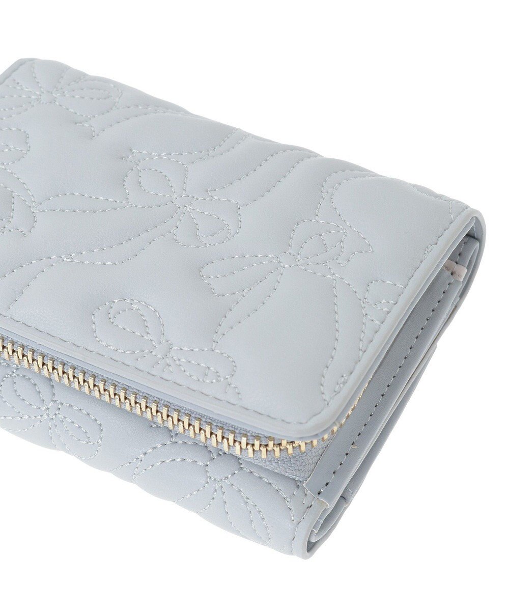 Maison de FLEUR リボンキルティングウォレット 