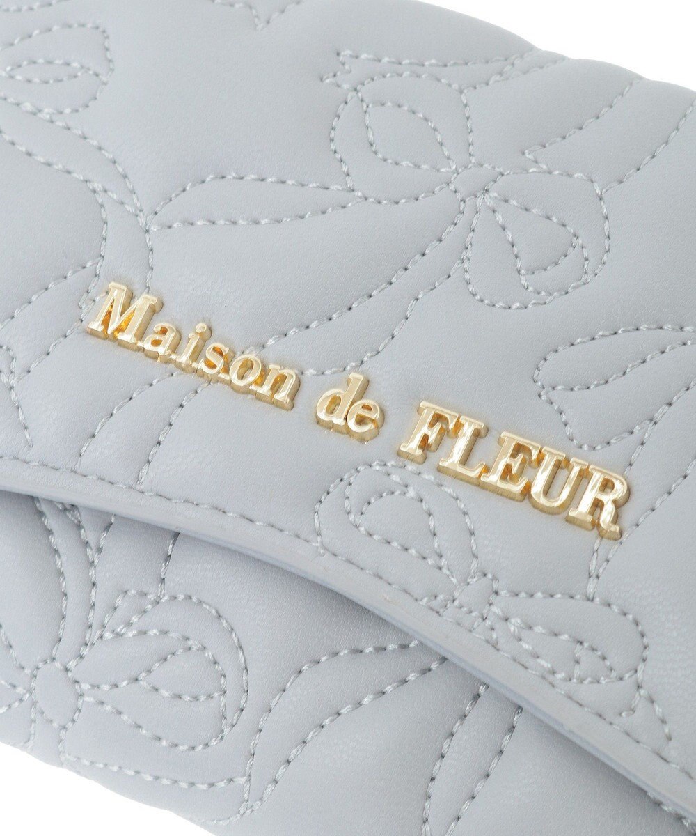 Maison de FLEUR リボンキルティングウォレット 