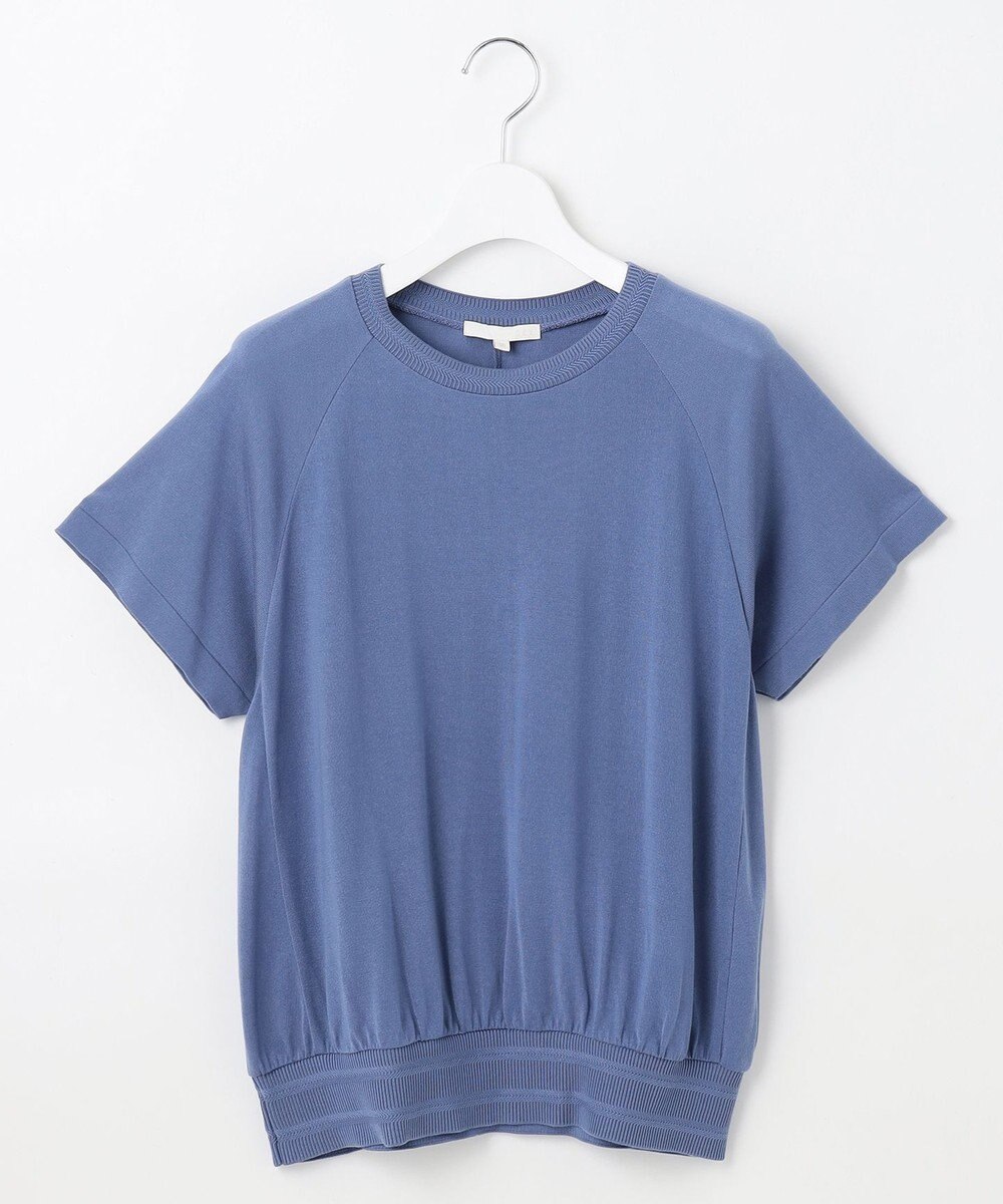 自由区 【接触冷感・UVケア・洗える】ドレーピーラグランスリーブ ニットソー 