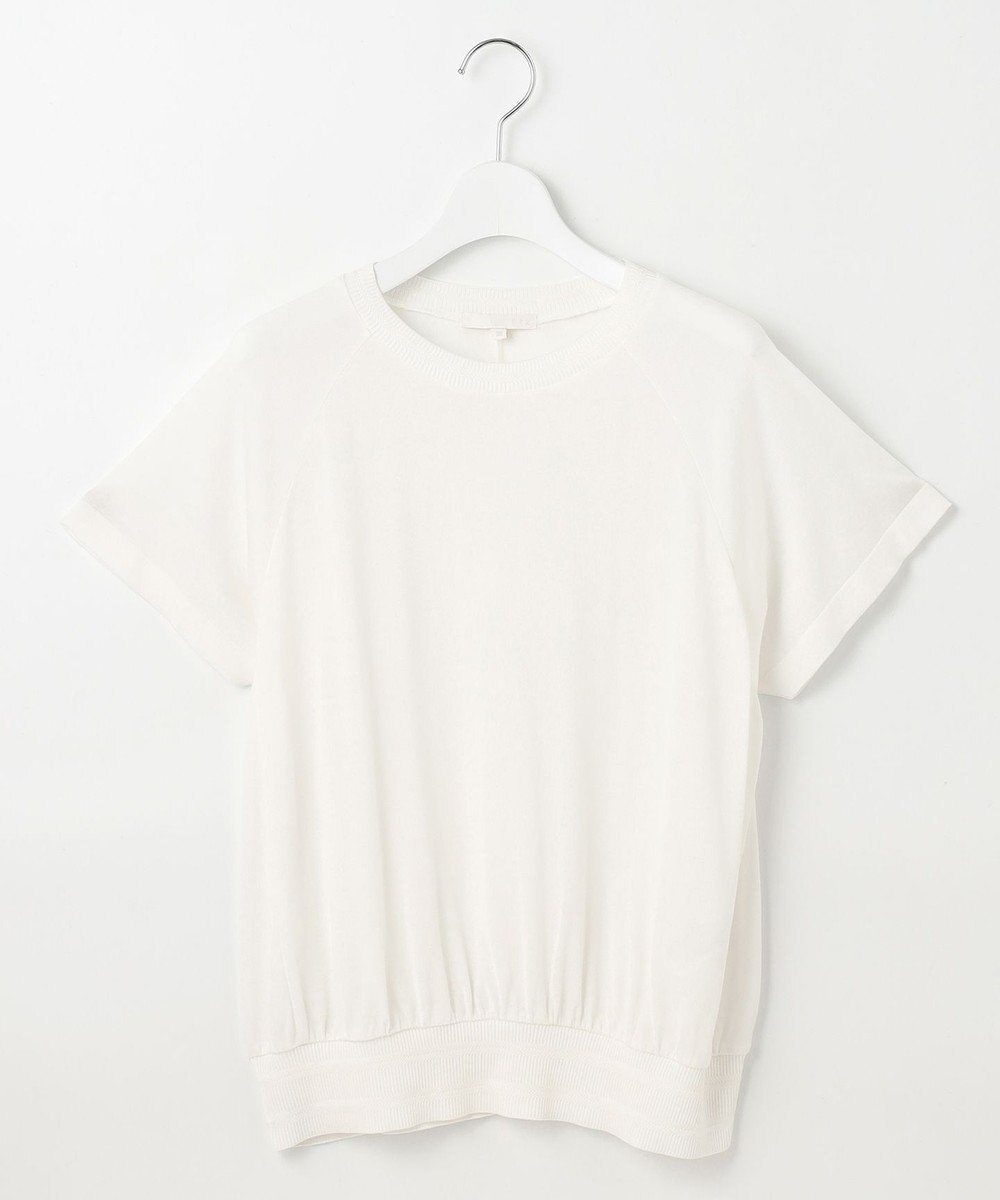 自由区 【接触冷感・UVケア・洗える】ドレーピーラグランスリーブ ニットソー 