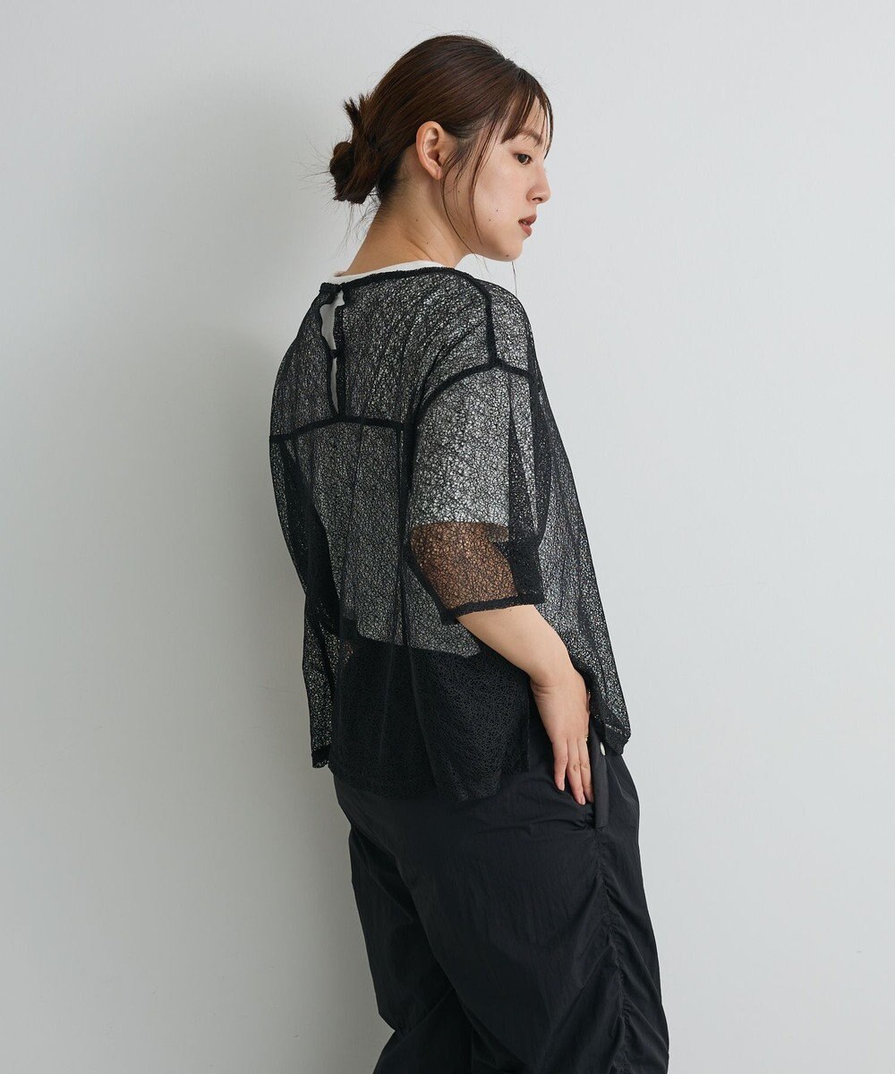 CRAFT STANDARD BOUTIQUE レースワイドTブラウス 