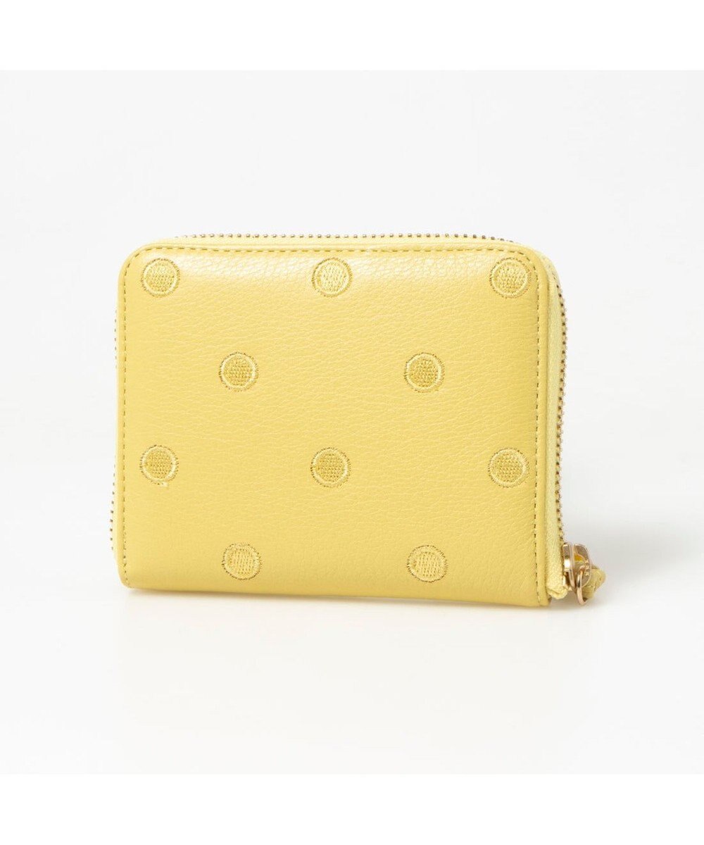 UNBILLION ペルケ perche / ドット刺繍ラウンドパームフィットウォレット 