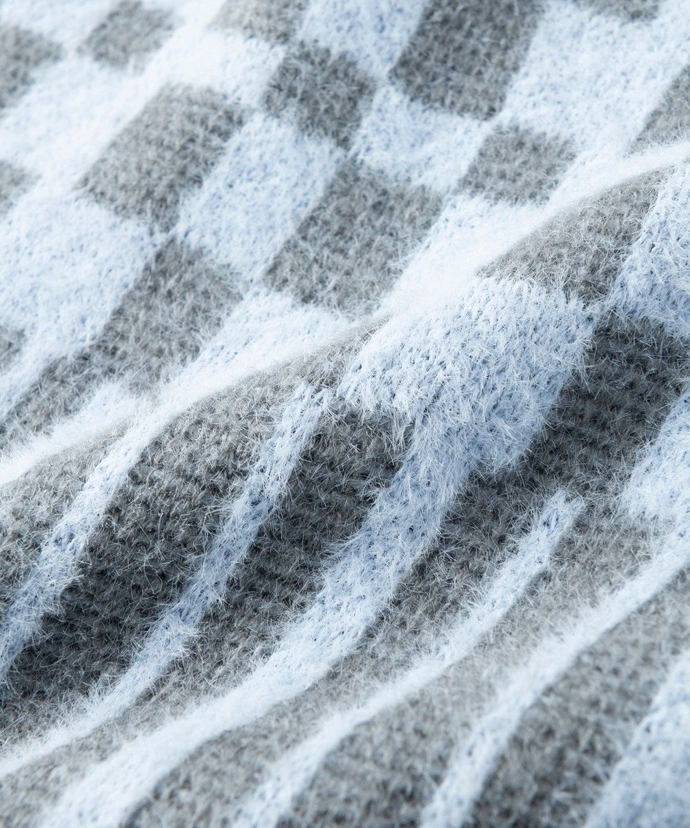 TRICOTE チェックストライプマフラー 