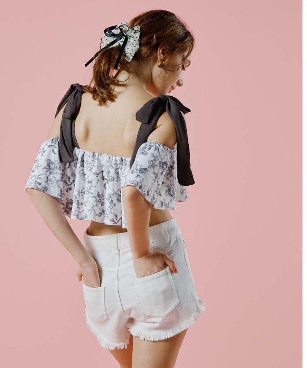 San-ai Resort（三愛水着楽園） ビーチデニム（ホワイト）　S・M・L【San-ai Resort（サンアイリゾート）】 