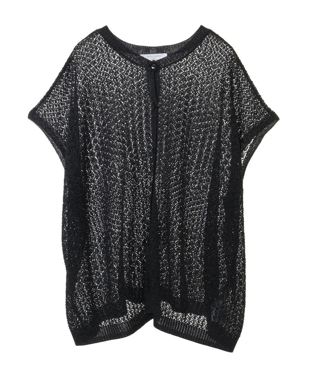 Green Parks 透かし柄ポンチョニットカーディガン 