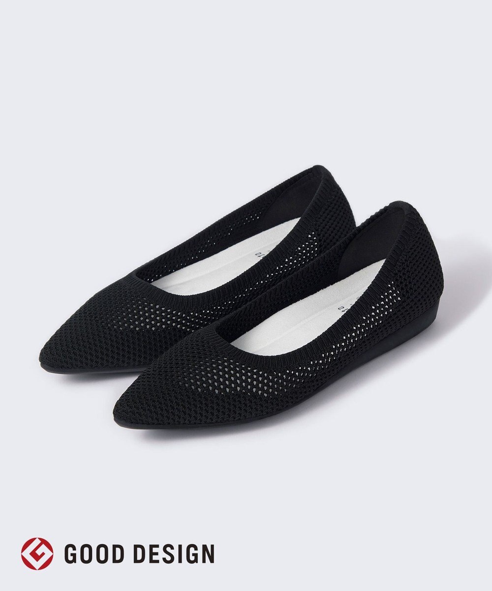 steppi 【洗える/撥水】ポインテッド メッシュ パンプス 