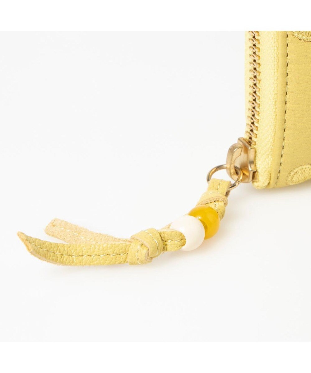 UNBILLION ペルケ perche / ドット刺繍ラウンドパームフィットウォレット 