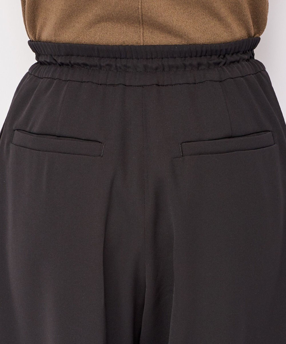 uncrave 【uncrave WHITE】ドレーピーツイル リブパンツ 