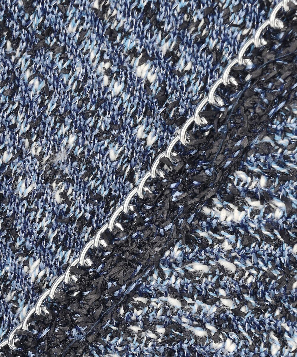 ICB 【ドラマ「続・続・最後から二番目の恋」着用】 デニムライクツィード ニットジャケット 