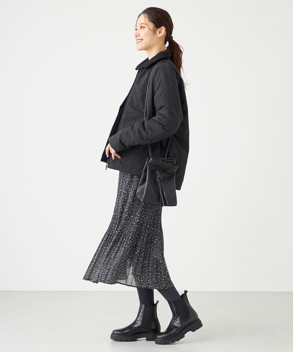 SHARE PARK LADIES レオパードプリーツスカート 