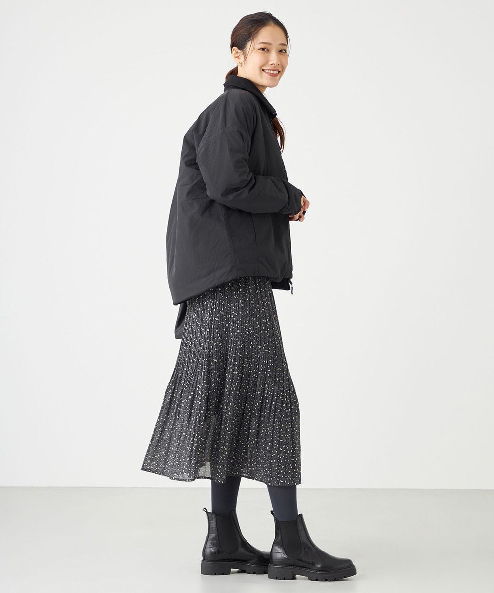 SHARE PARK LADIES レオパードプリーツスカート 