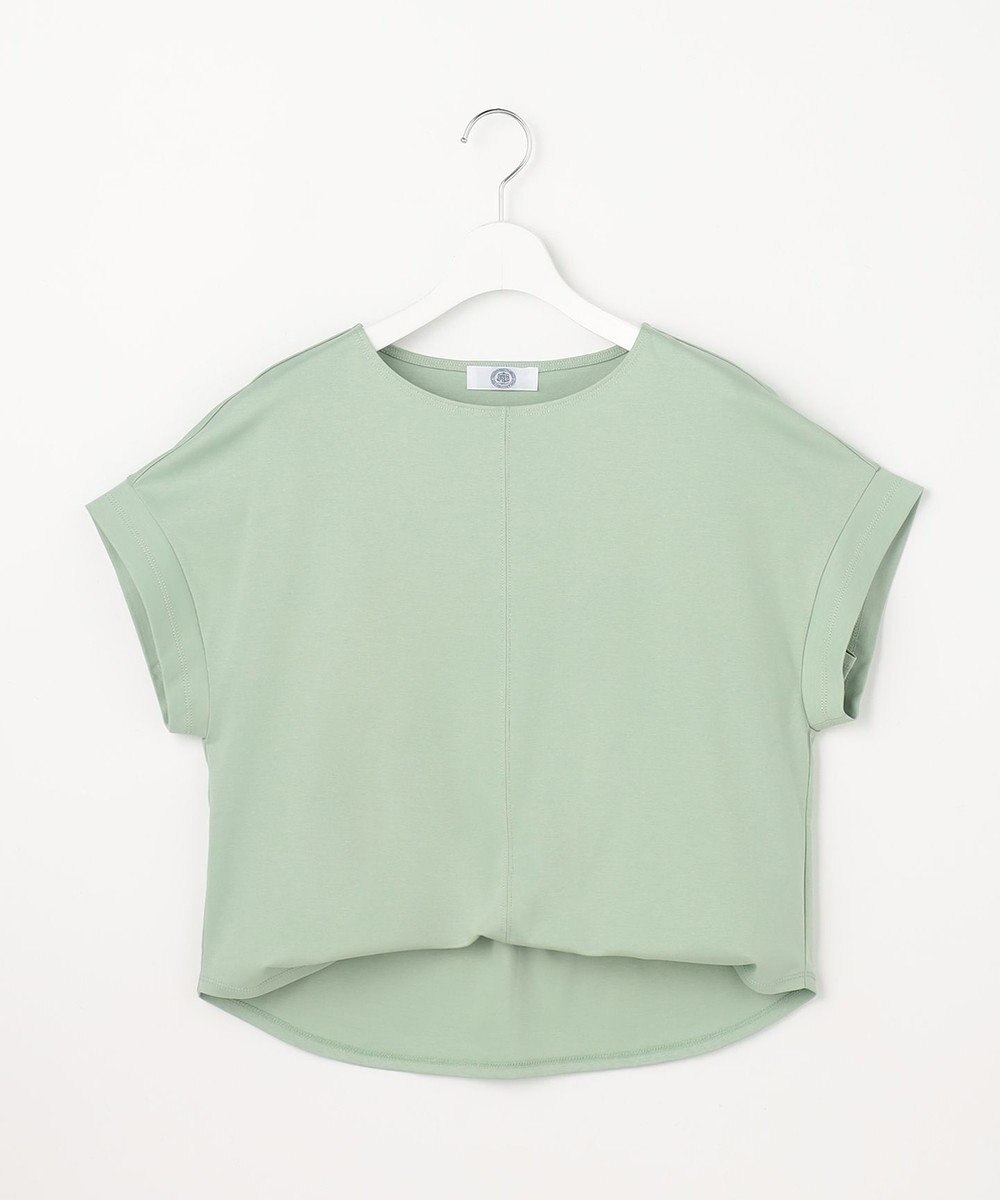 J.PRESS LADIES L 【2WAY】コットンスムース フレンチスリーブ カットソー 