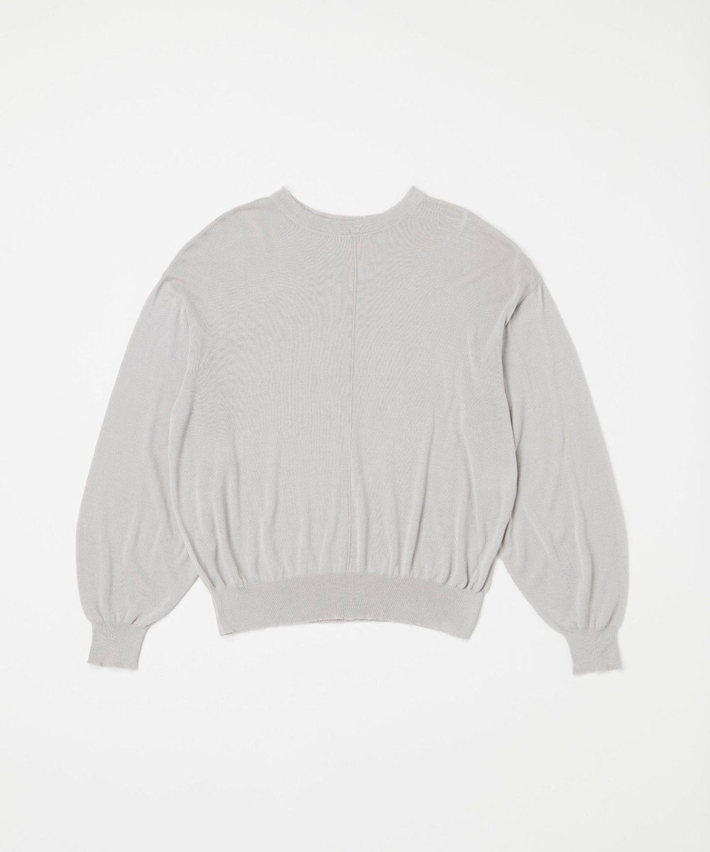 TOQUE 〈大草直子さんアドバイザー〉ウォッシャブルシルク×コットン ニットロングスリーブ 