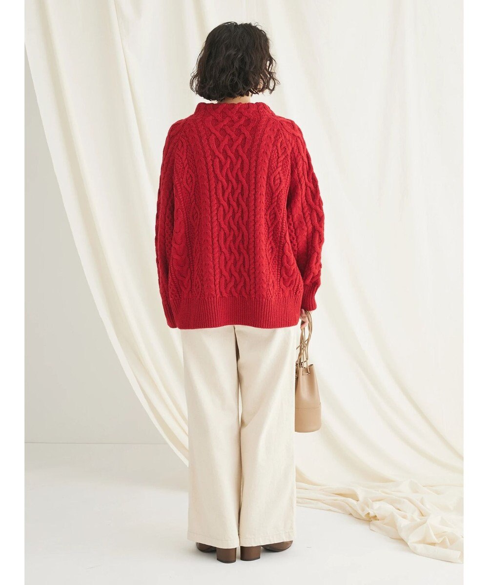 CRAFT STANDARD BOUTIQUE ラグランケーブルニットプルオーバー　 