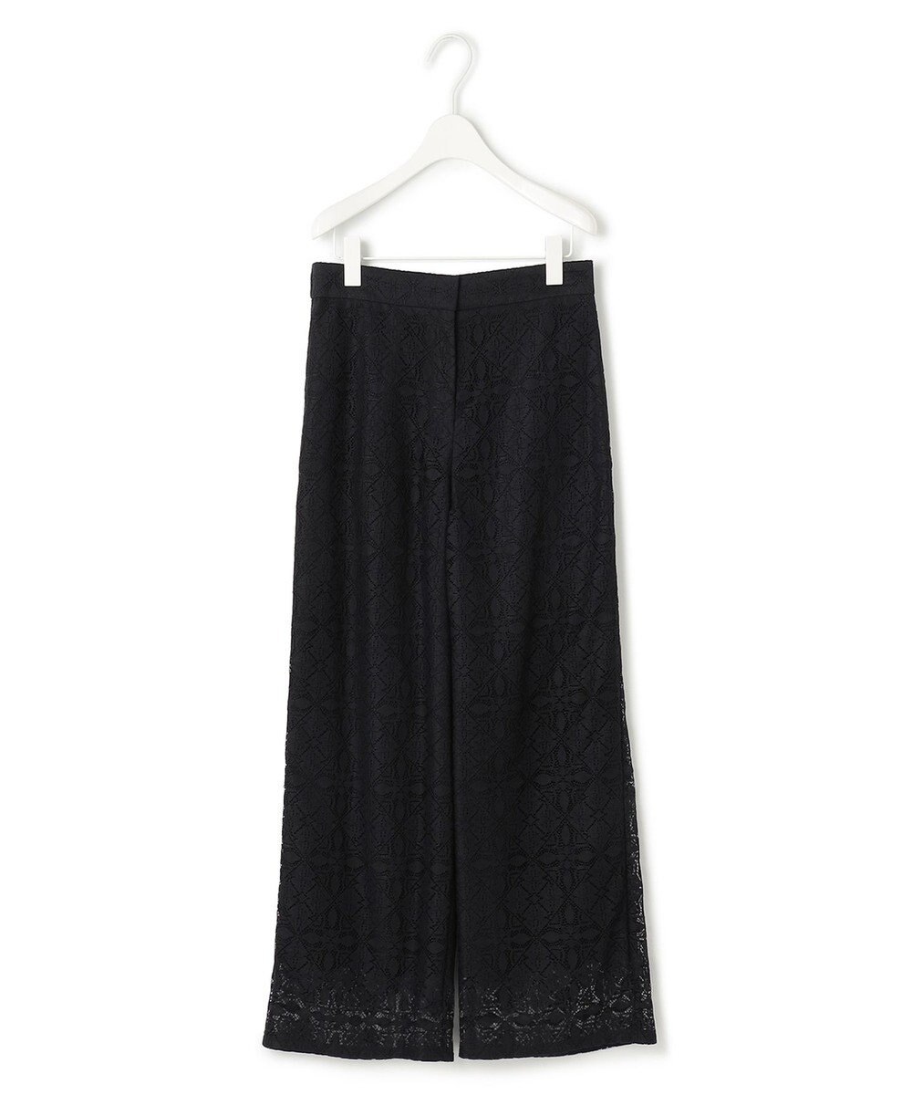 ICB L 【洗える】タイルパターンレース ワイドストレートパンツ 