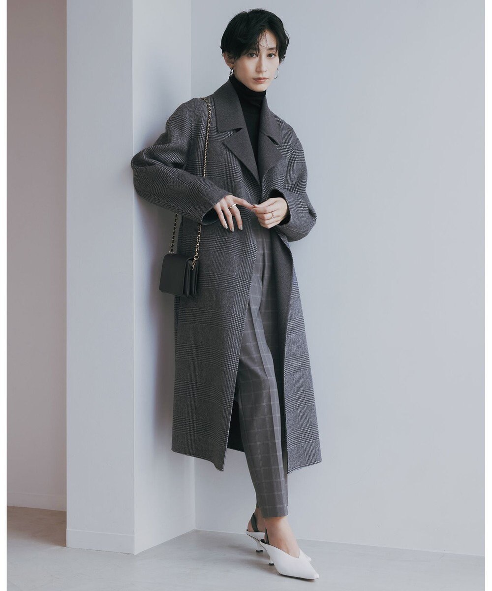 ICB 【洗える】エクストラファインメリノリブ タートルネックニット 